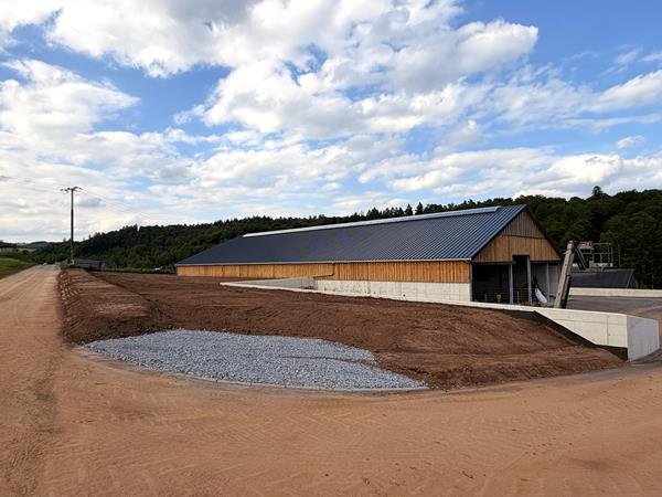 Étable vaches laitière et silos couloirs à Buschrodt