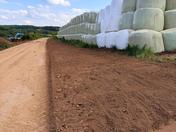 Étable vaches laitière et silos couloirs à Buschrodt