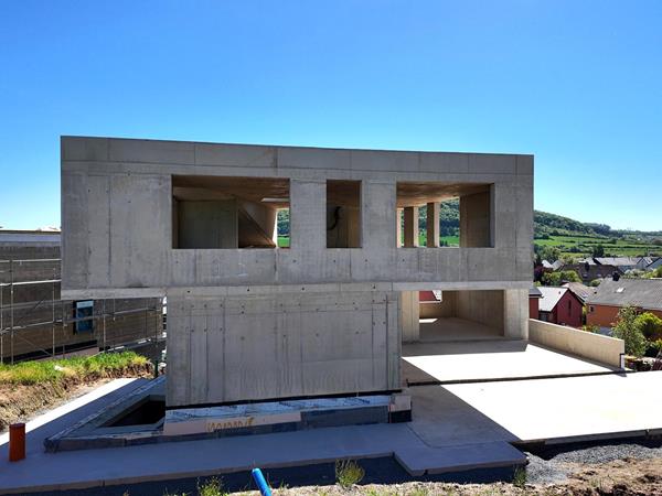 Gros œuvre en béton pour une résidence au Luxembourg
