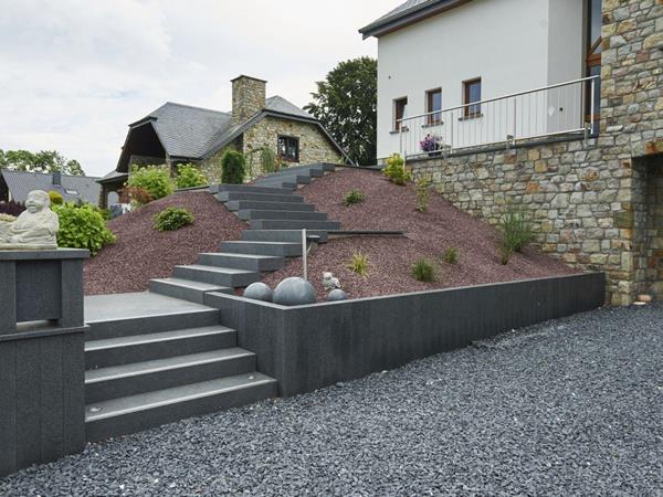 Rustenburg Granit-Blockstufen